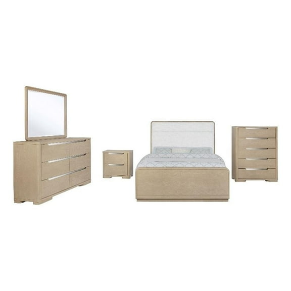 Ladera 5-piece California King Bedroom Set Light Elm