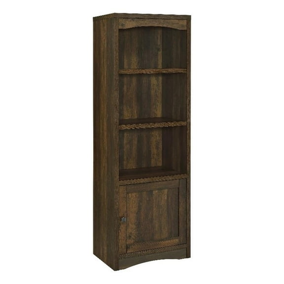 Laughlin 3-shelf Engineered Wood Media Tower Dark Pine