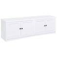 thumbnail image 1 of Laughlin 4-door Engineered Wood 78-inch TV Stand White, 1 of 12