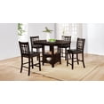 thumbnail image 1 of Coaster Lavon 5-Piece Oval Counter Height Extension Dining Set, Espresso, 1 of 11