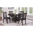 thumbnail image 1 of Coaster Lavon 5-Piece Oval Extension Leaf Dining Set, Espresso, 1 of 10