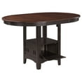 thumbnail image 1 of Lavon Oval 60-inch Extension Counter Dining Table Chestnut, 1 of 6