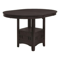 Lavon Oval 60-inch Extension Counter Dining Table Espresso