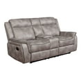 thumbnail image 1 of Coaster Lawrence Microfiber Upholstered Tufted Back Motion Loveseat in Taupe, 1 of 6