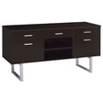 thumbnail image 1 of Lawtey 5-drawer Home Office Storage Credenza Cappuccino, 1 of 12