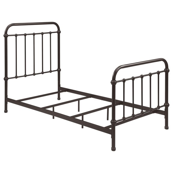 Coaster Livingston Traditional Metal Twin Spindle Bed in Dark Bronze