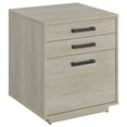 thumbnail image 1 of Loomis 3-drawer Home Office File Cabinet Whitewashed Grey, 1 of 12