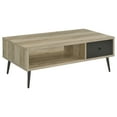 Coaster Maeve 1Drawer Rectangular Engineered Wood Coffee Table in Pine