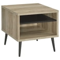 thumbnail image 1 of Welsh Square Engineered Wood Side End Table Distressed Pine, 1 of 11