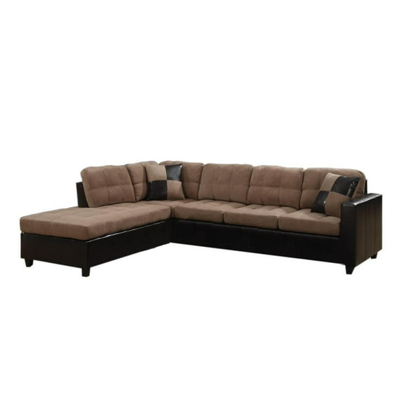 Mallory Casual Tan Sectional