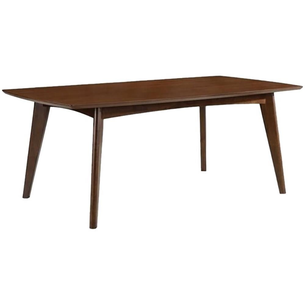 Malone Dark Walnut Mid-Century Modern Extendable Dining Table