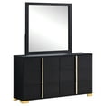 thumbnail image 1 of Marceline 6-drawer Dresser with Mirror Black, 1 of 13