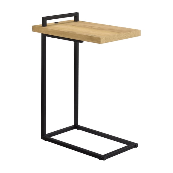 Maxwell C-shaped Accent Table with USB Charging Port