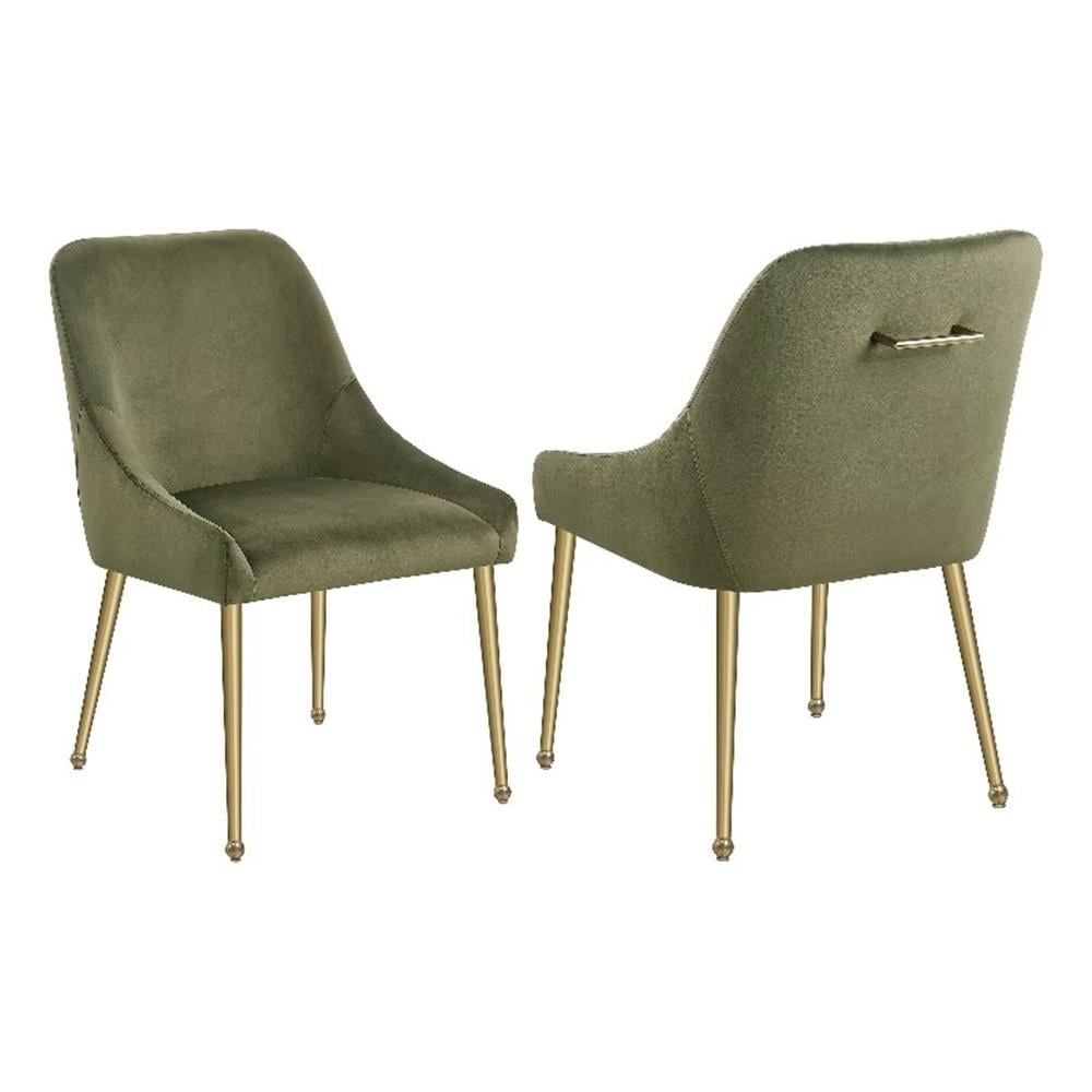 Coaster Home Furnishings Mayette Parsons Wingback Dining Side Chairs Olive (Set of 2)