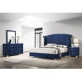 thumbnail image 1 of Coaster Melody 4-Piece Eastern King Bedroom Set, Pacific Blue, 1 of 13