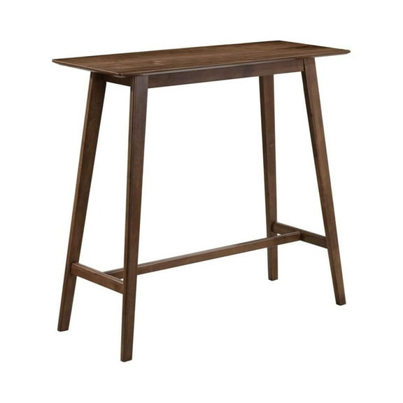 Coaster Company Mid-Century Modern Rectangular Bar Table, Walnut