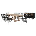 thumbnail image 1 of Middleton 10-piece Extension Leaf Dining Set Natural and Black, 1 of 18