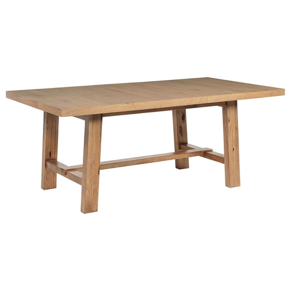 Coaster Middleton 76-Inch Extension Leaf Dining Table Natural Brown