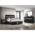 thumbnail image 1 of Coaster Miranda 4-Piece Eastern King Bedroom Set, Black, 1 of 18
