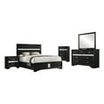 thumbnail image 1 of Miranda 5-piece Queen Bedroom Set Black, 1 of 20