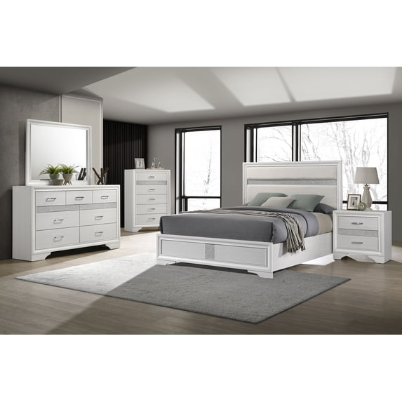 Coaster Miranda 5-Piece Queen Bedroom Set, White