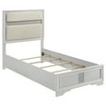 thumbnail image 1 of Miranda 54-inch Upholstered Twin Panel Bed White, 1 of 9