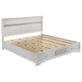 thumbnail image 1 of Miranda 51-inch Wood Eastern King Storage Panel Bed White, 1 of 8