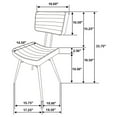 thumbnail image 1 of Coaster Misty 6-Piece Wood Rectangular Dining Set in Gray Sheesham and Espresso, 1 of 2