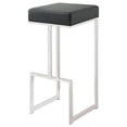 thumbnail image 1 of Gervase Square Bar Stool Black and Chrome, 1 of 6