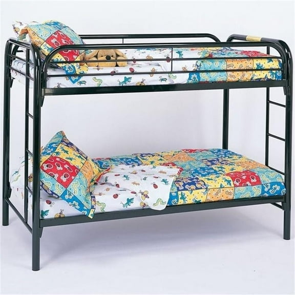 Morgan Twin Over Twin Bunk Bed Black