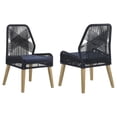 thumbnail image 1 of Nakia Woven Rope Dining Side Chairs Dark Navy (Set of 2), 1 of 13
