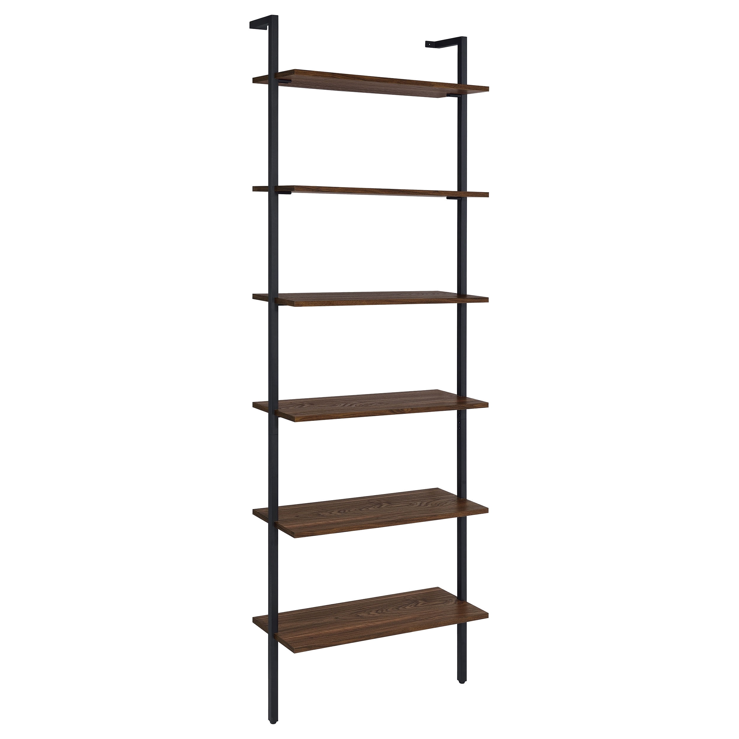 Coaster Owens 96-inch 6-Shelf Wall Bookshelf, Walnut
