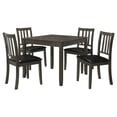 thumbnail image 1 of Parkwood 5-piece Square Dining Table Set Dark Ash Brown, 1 of 13