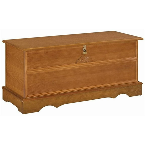 Paula Rectangular Cedar Chest Honey