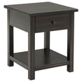 thumbnail image 1 of Payne 1-drawer Wood End Table with Shelf Distressed Java, 1 of 10