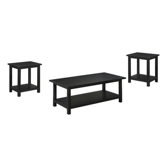 Payne 3-piece Coffee and End Table Set Distressed Java
