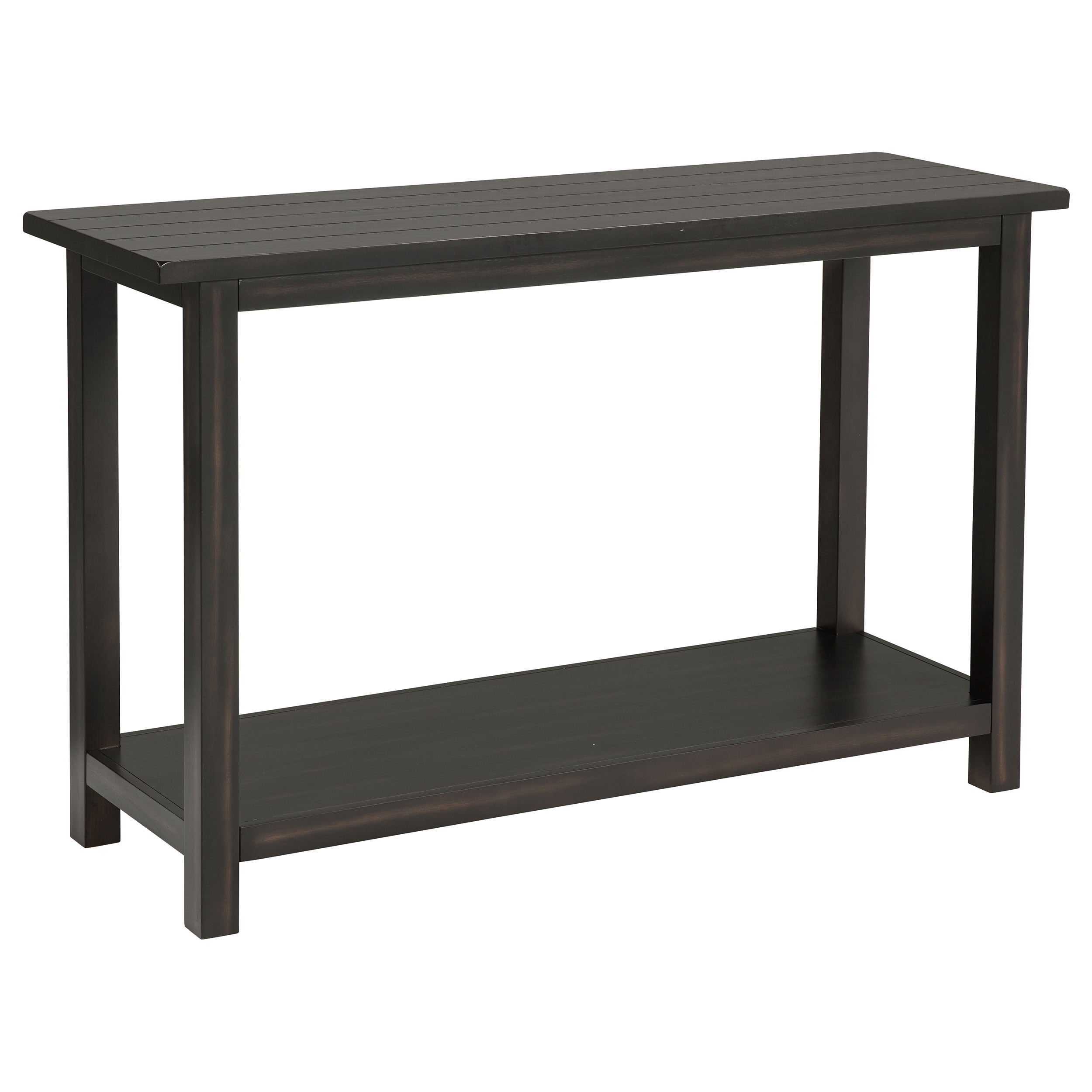 Payne Wood Entryway Sofa Console Table Distressed Java
