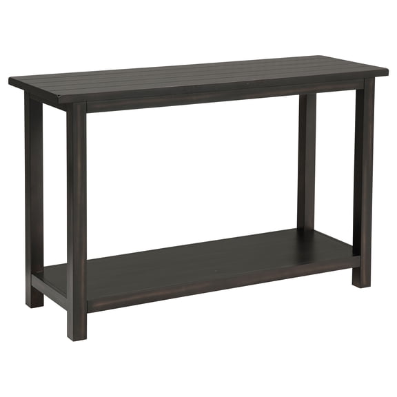 Payne Wood Entryway Sofa Console Table Distressed Java