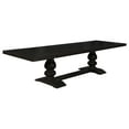 thumbnail image 1 of Phelps 123-inch Extension Leaf Dining Table Distressed Noir, 1 of 7