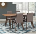 thumbnail image 1 of Coaster Redbridge 5-Piece Rectangular Dining Set, Natural Walnut, 1 of 9