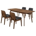 thumbnail image 1 of Redbridge Rectangular 5-piece Dining Set Natural Walnut, 1 of 8