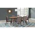 thumbnail image 1 of Coaster Redbridge 7-Piece Rectangular Dining Set, Natural Walnut, 1 of 9