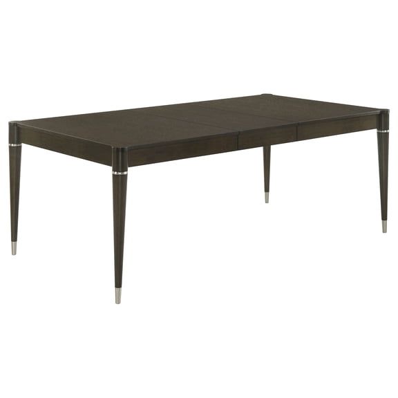 Coaster Reseda 81-Inch Extension Leaf Dining Table, Ash Brown