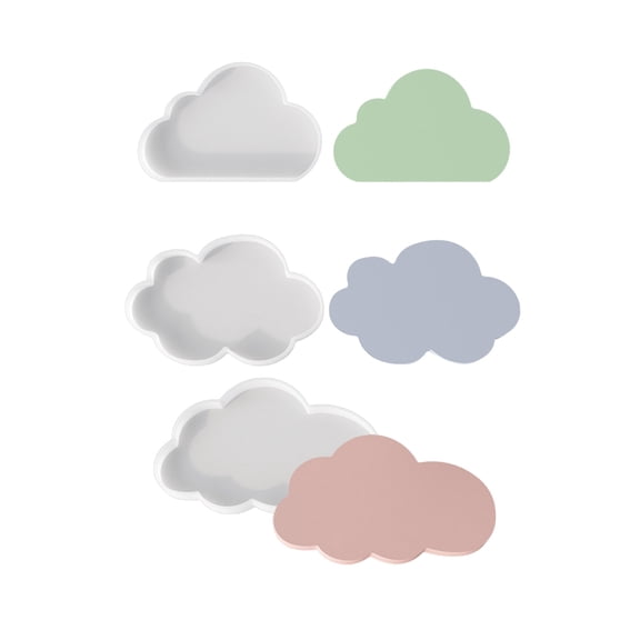Coaster Resin Molds Storage Tray Silicone Mould Cloud Shaped Epoxy Resin Casting Mold for Crafts Cup Mat Home Decor