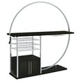 thumbnail image 1 of Risley 2-door Circular LED Wine Cabinet Dark Charcoal, 1 of 20