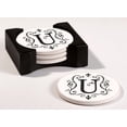 thumbnail image 1 of Coaster Rnd,B,Monogram "U", 1 of 1