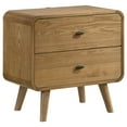 thumbnail image 1 of Robyn 2-drawer Nightstand Bedside Table Light Ash, 1 of 13