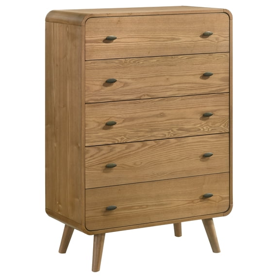 Coaster Robyn 5-Drawer Bedroom Chest of Drawers, Light Ash