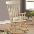 thumbnail image 1 of Coaster Rocking Chair in Pastel Yellow, 1 of 2