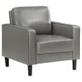 thumbnail image 1 of Ruth Upholstered Track Arm Accent Chair Grey, 1 of 10